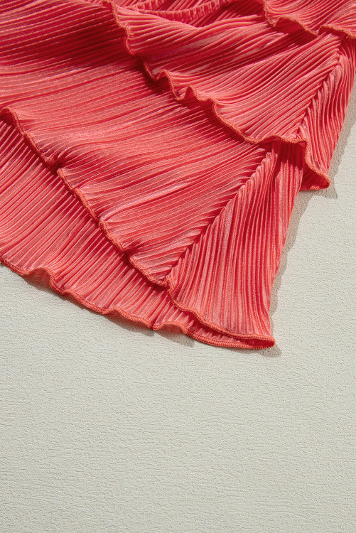 Coral Orange Ruffle Set Pretty Little Patriot