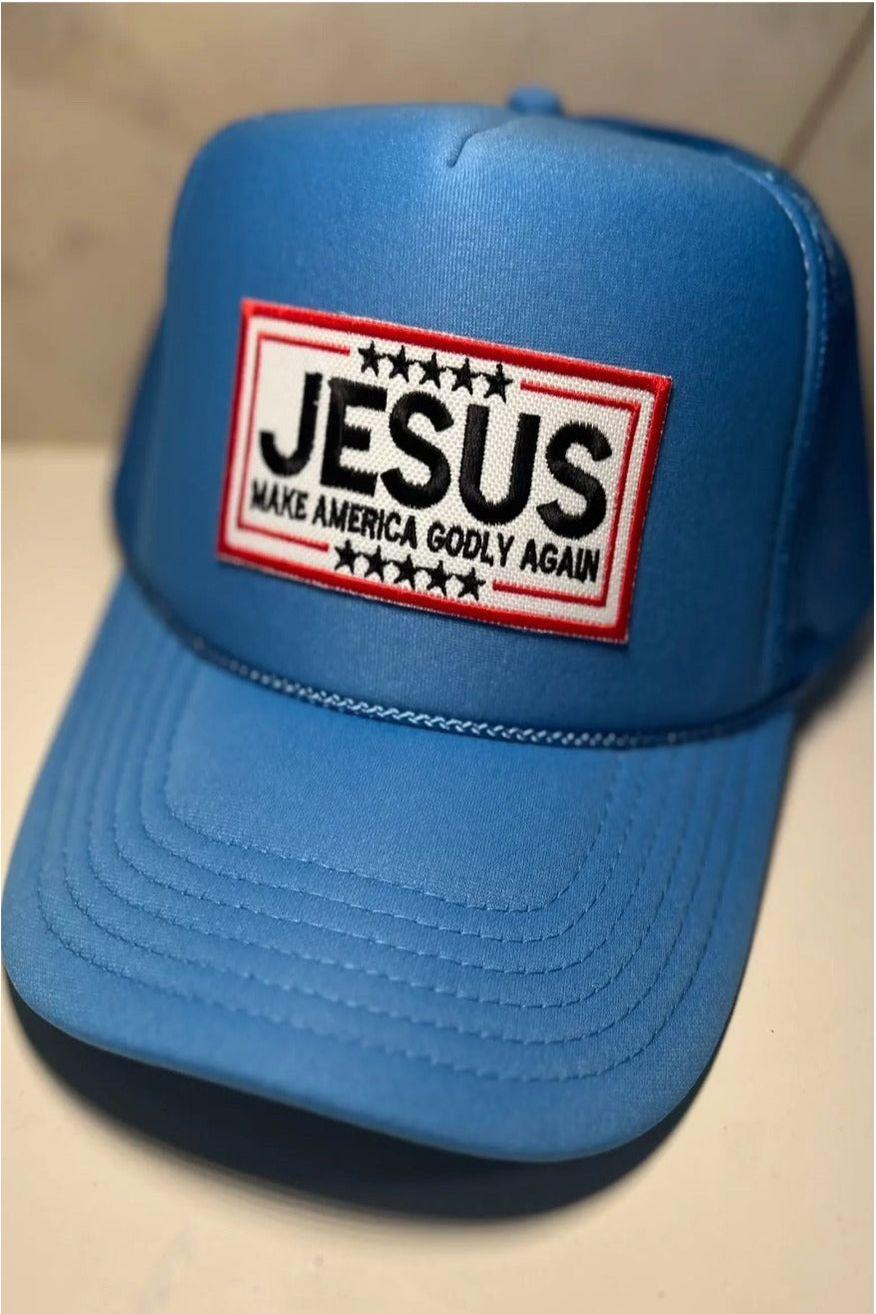 Jesus. Make America Godly Again trucker hat -clearance Pretty Little Patriot