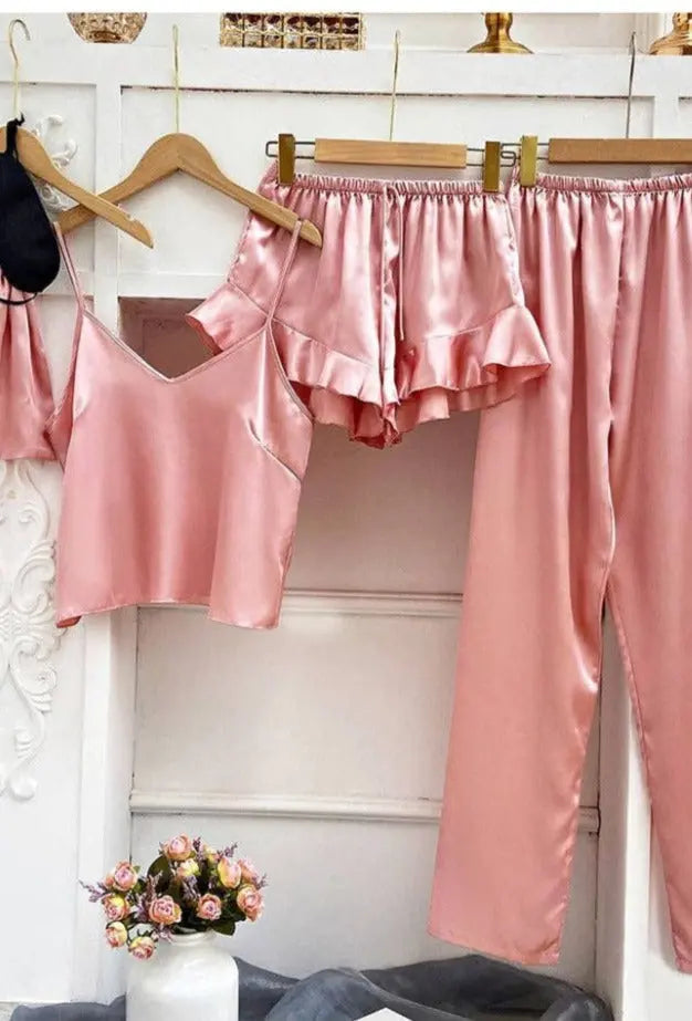 Pajama Party Silk Set Pretty Little Patriot