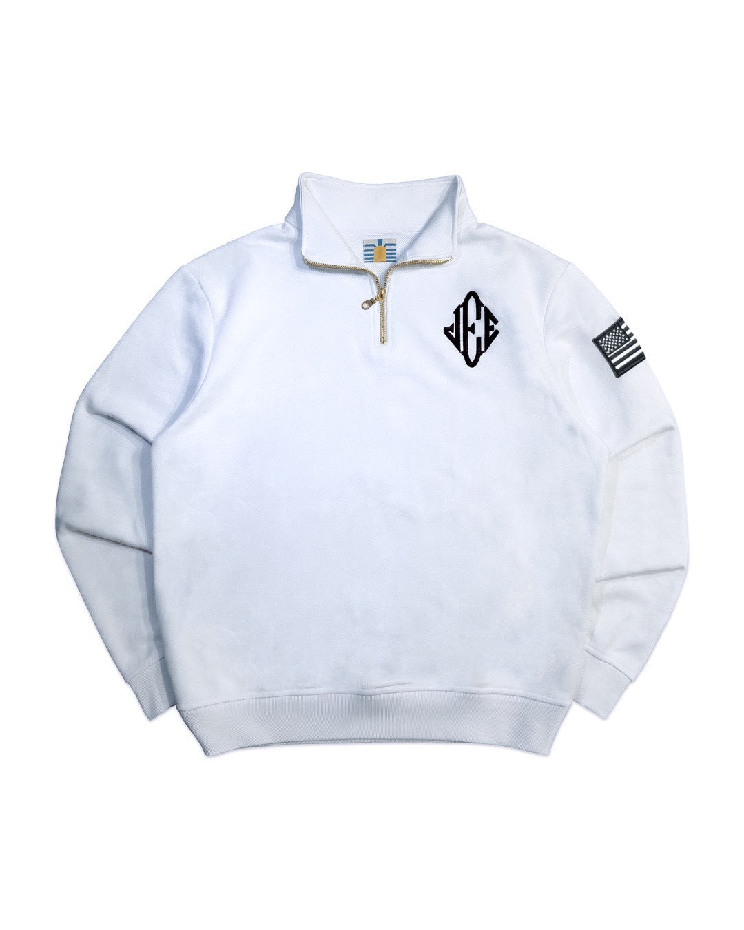 Vintage retro embroidered hooded polo sweatshirt by Plush Fashion Hub, featuring colorful embroidery and a comfortable fit.