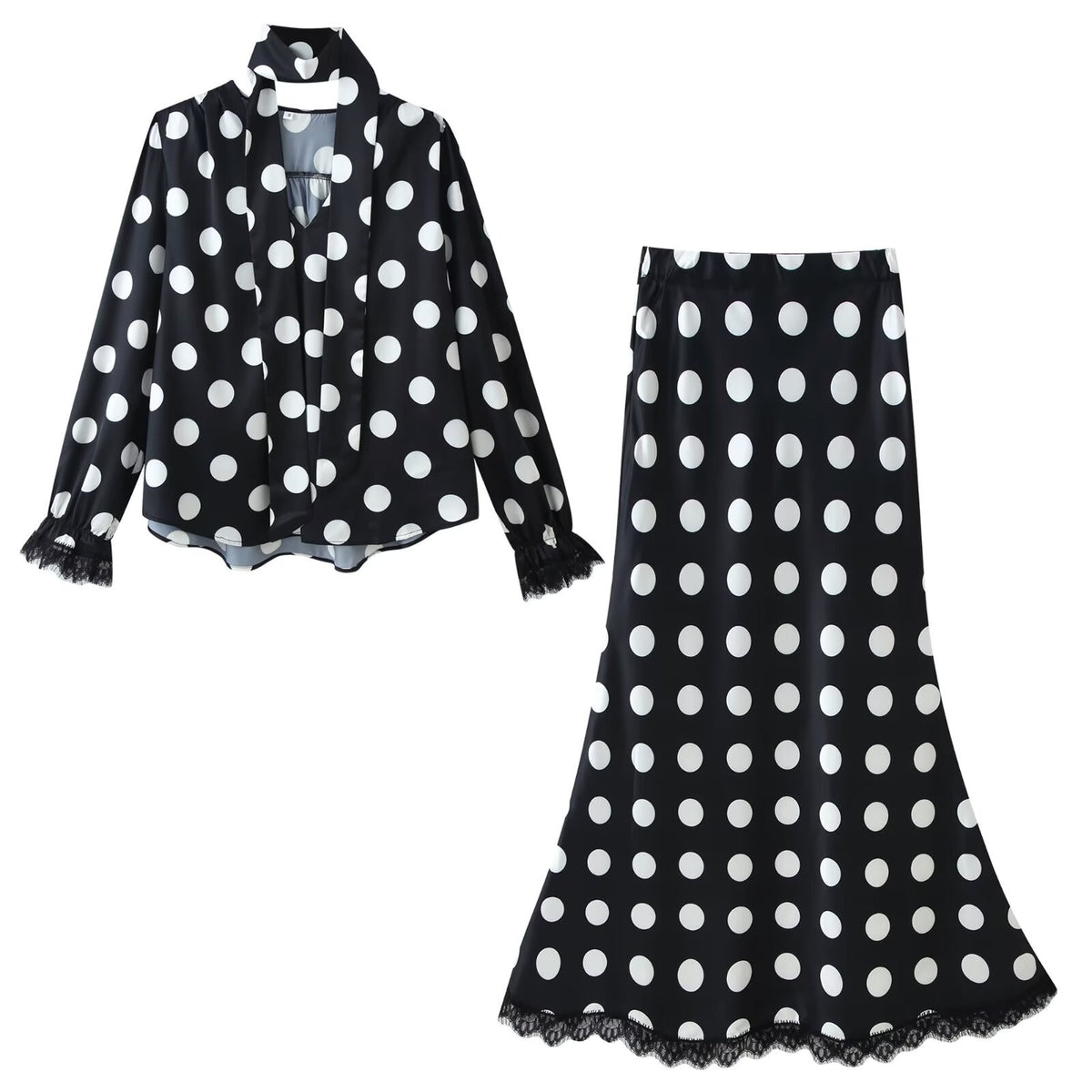 Women's elegant sleeveless V-neck top and high-waisted skirt two-piece set by Plush Fashion Hub, styled for a chic look.