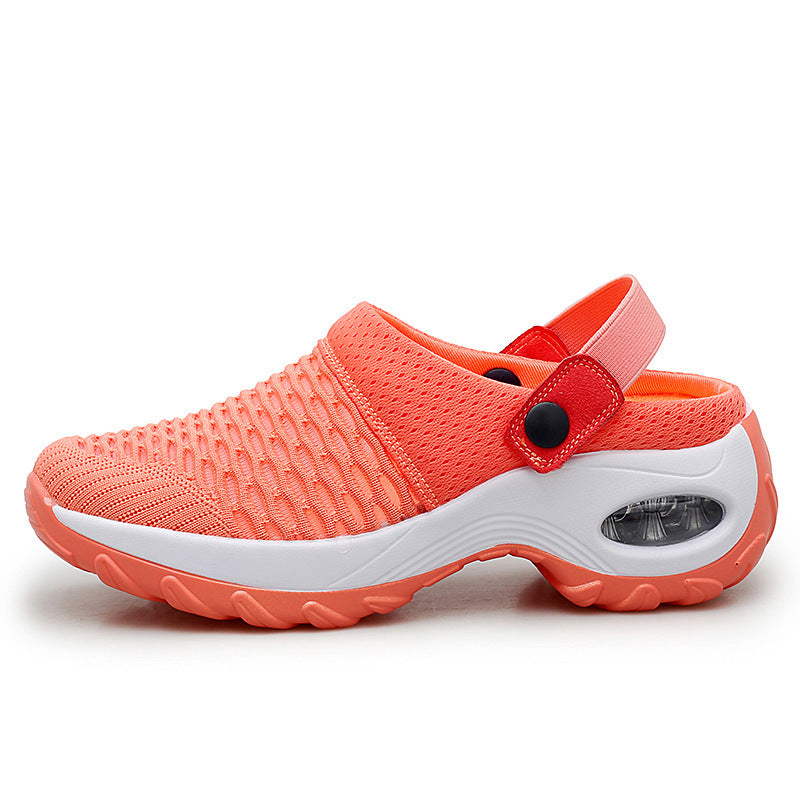 LadyShow.Store women's breathable light air cushion sandals with one pedal, ideal for spring and summer daily wear.