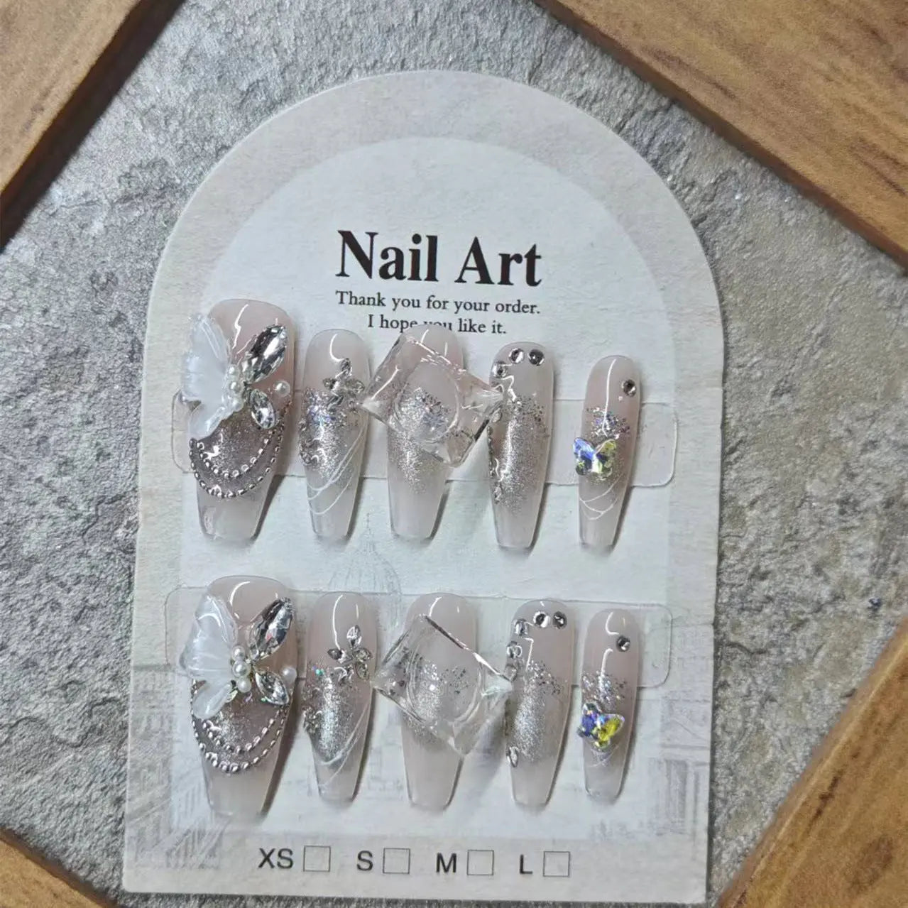 0956- Handmade press on nails fake nails removable Plush Fashion Hub