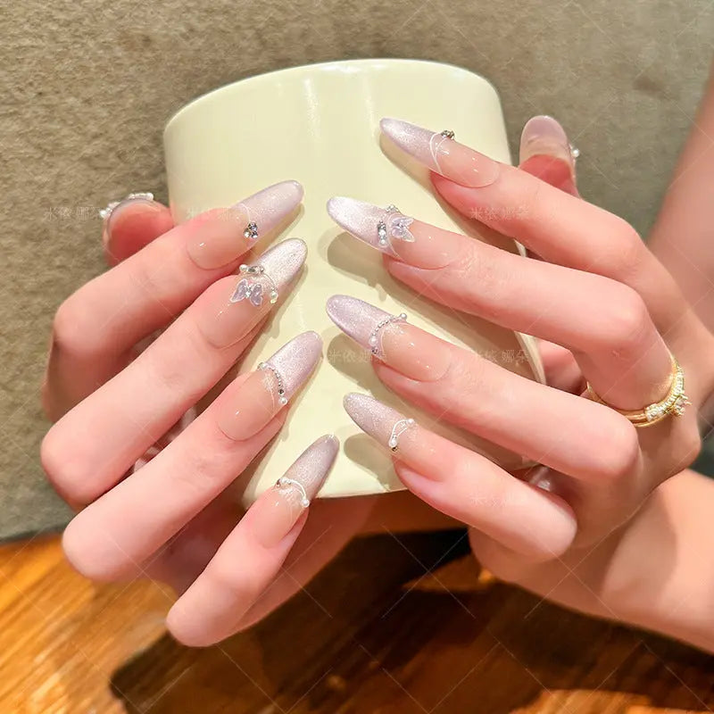 0961- Handmade press on nails fake nails removable Plush Fashion Hub