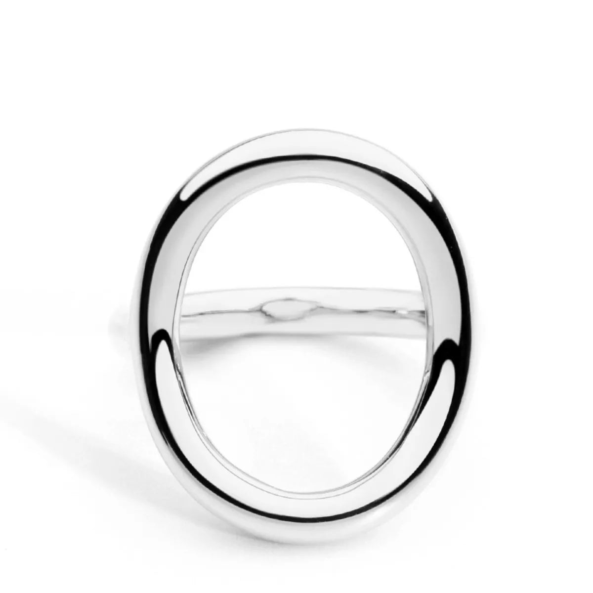 Gold-plated copper round ring with a sleek finish, stylish jewelry piece from Plush Fashion Hub.