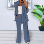 Sophisticated Notched Collar Slim Fit Blazer