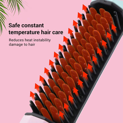 Straightening Comb Rechargeable Hair Wireless StraightenerSay goodbye to messy hair, frizz, and heat damage with our Rechargeable Hair Wireless Straightener! With 30 seconds of rapid heating and gentle temperature options, Beauty & HealthPlush Fashions ShopPlush Fashion Shop