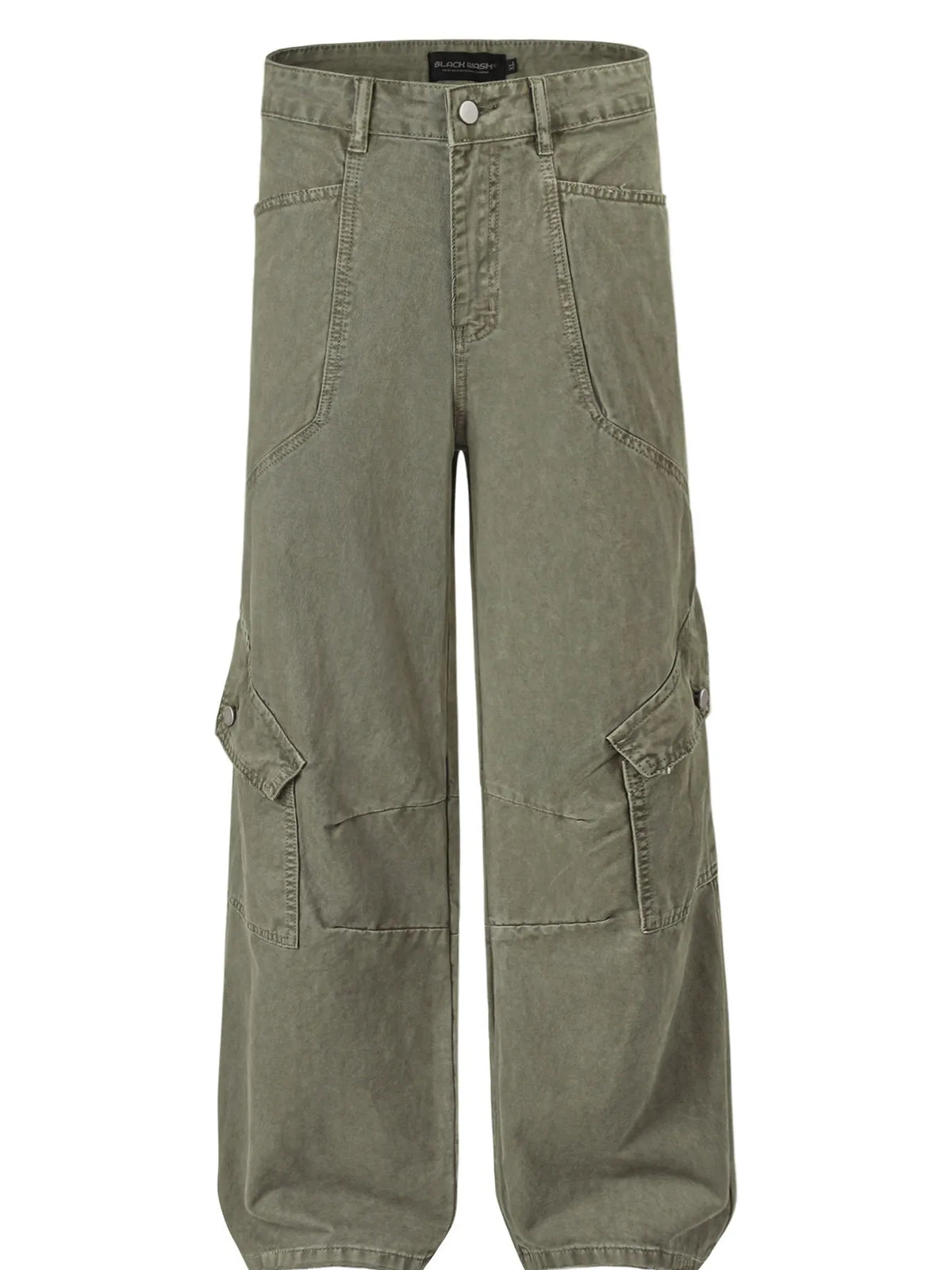 Men's wide leg cargo jeans by Plush Fashion Hub, featuring durable fabric, multiple pockets, and a relaxed fit for casual style.