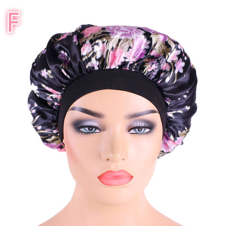 Beauty print Satin silk Bonnet sleep night capTransform your sleep routine with our Beauty print Satin silk Bonnet! Made with a luxurious blend of polyester and spandex, this bonnet is perfect for all seasons. SBonnetPlush Fashion ShopPlush Fashion ShopBeauty print Satin silk Bonnet sleep night cap