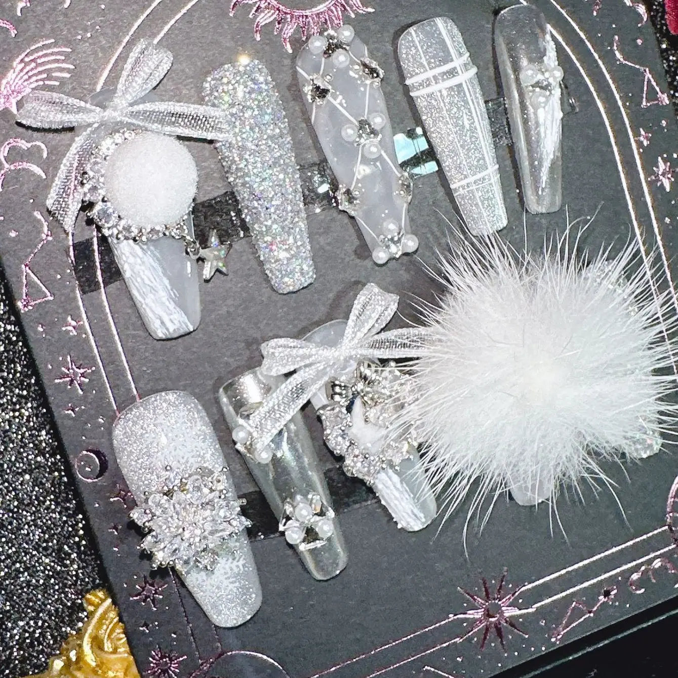 1015-Handmade press on nails fake nails removable Plush Fashion Hub