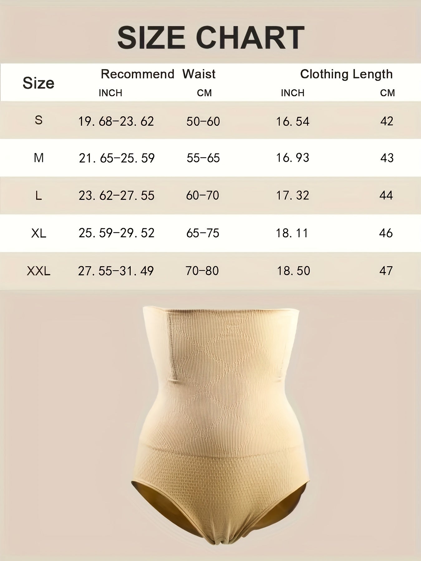 High-Waist Tummy Control Shapewear Panties For Women