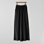 Artistic stone-washed cotton linen wide-leg yoga pants for women, casual and comfortable by Bella Mia.
