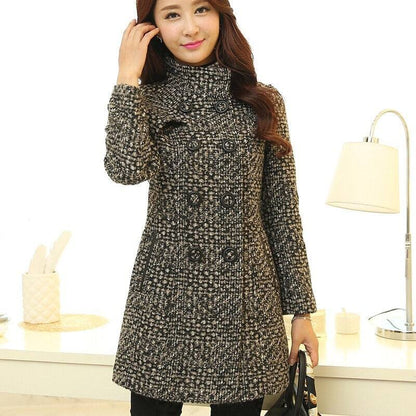 Fashion Thick Plaid woolen coat women's clothingElevate your style with our Fashion Thick Plaid woolen coat for women! Made from high-quality material, this coat is not only fashionable but also provides warmth anWomens coatsPlush Fashions ShopPlush Fashion Shop