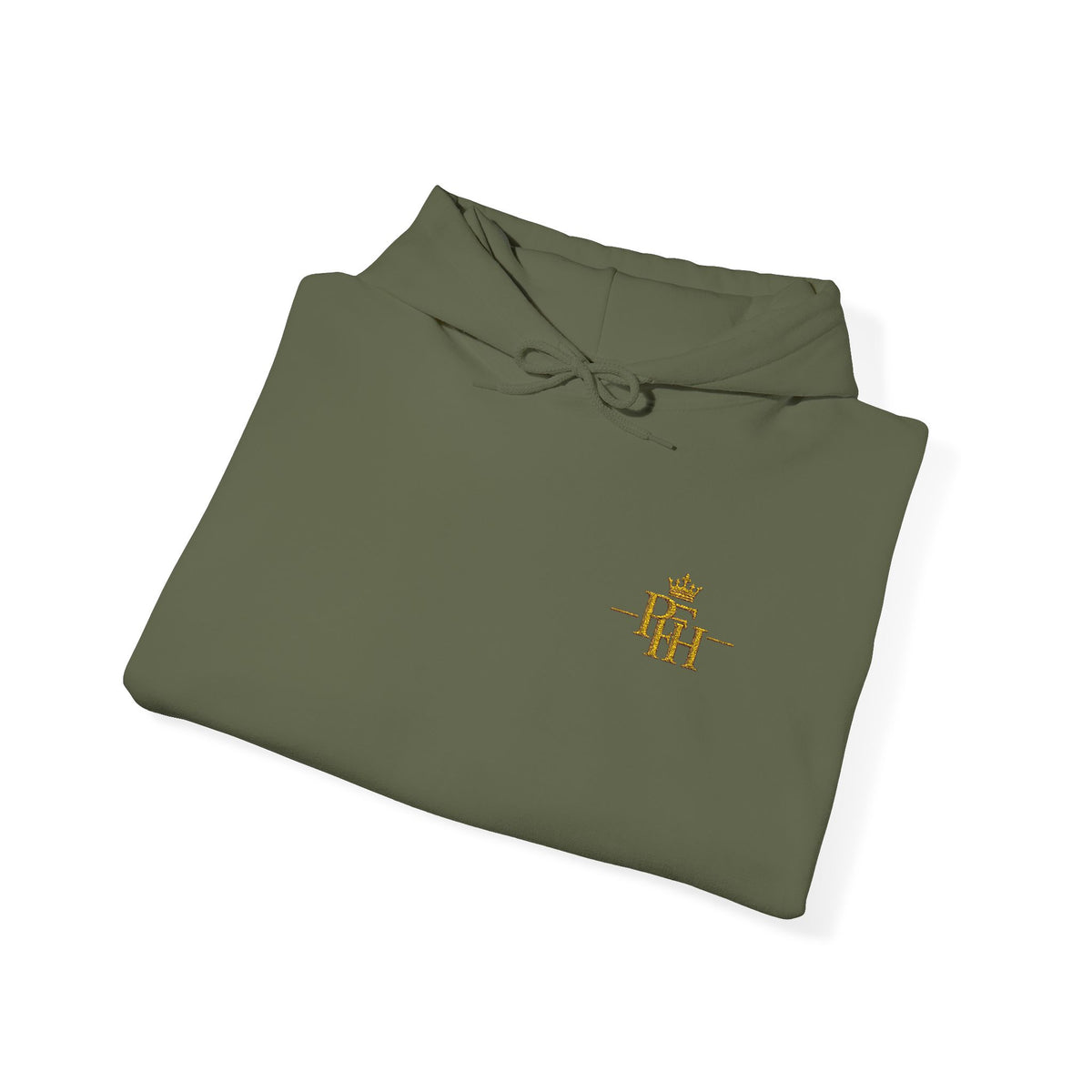 PFH Crown Embroidered Hoodie – Black & Gold