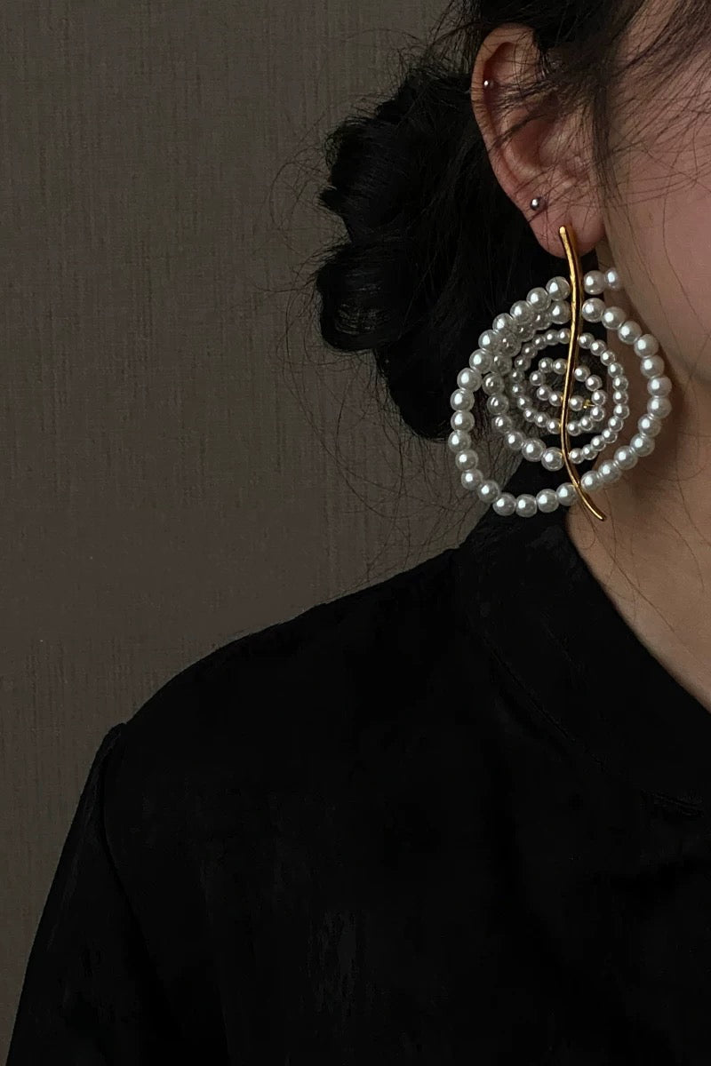 Vintage Hepburn Pearl Earrings PAINEVIDA