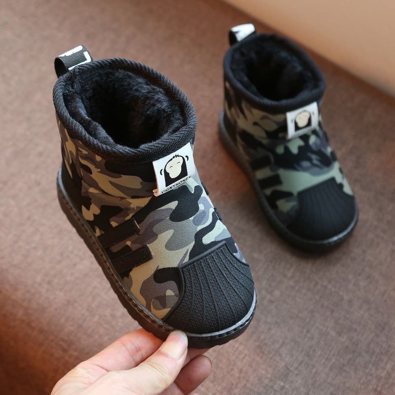 Camouflage soft bottom children's shoes - Plush Fashions Shop 