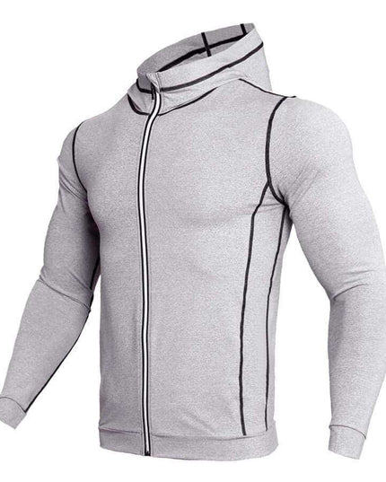 Zip Sport T Shirt Long Sleeve - Plush Fashion Shop #