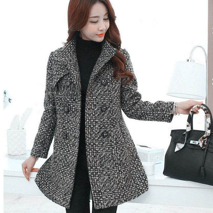 Fashion Thick Plaid woolen coat women's clothingElevate your style with our Fashion Thick Plaid woolen coat for women! Made from high-quality material, this coat is not only fashionable but also provides warmth anWomens coatsPlush Fashions ShopPlush Fashion Shop