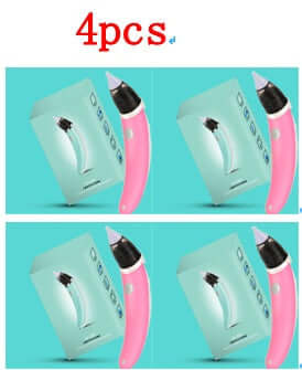 Four pieces of Children's Nasal Aspirator with packaging showcasing electric nasal suction device.