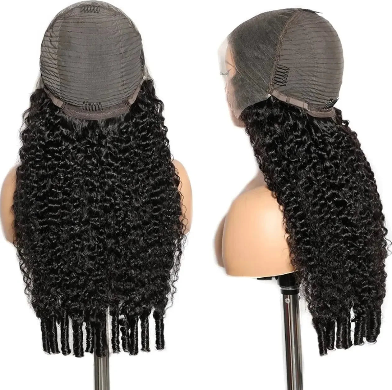 13x6 Full Lace Frontal Burmese Curly Wig – 180% Density, 100% Human Hair - Plush Fashion Hub