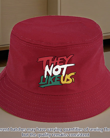 They Not Like Us" Printed Bucket Hat – - Plush Fashion Shop #