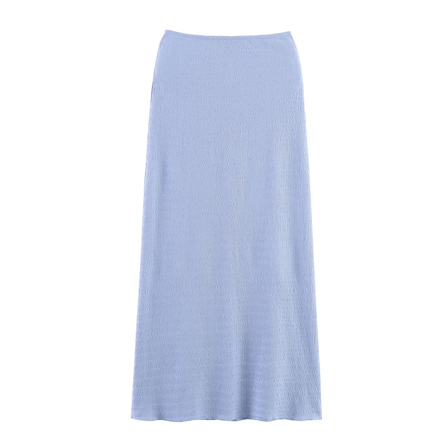Women summer texture tank top and midi skirt set by Plush Fashion Hub, featuring a stylish, lightweight top and flowing skirt.