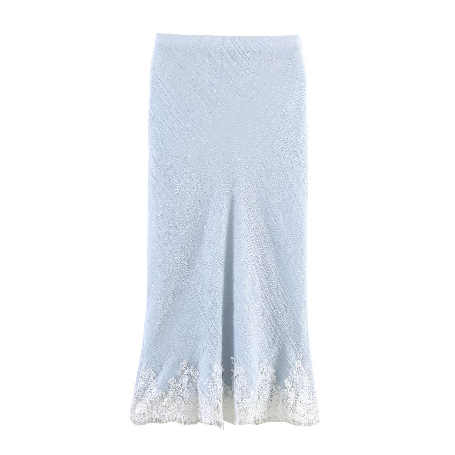 Women’s lace short top and midi skirt set from Plush Fashion Hub, stylish western lace clothing ensemble.