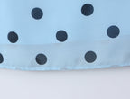 Pink polka dot backless maxi dress for women with lace-up design, tight waist, vintage style, by Plush Fashion Shop.