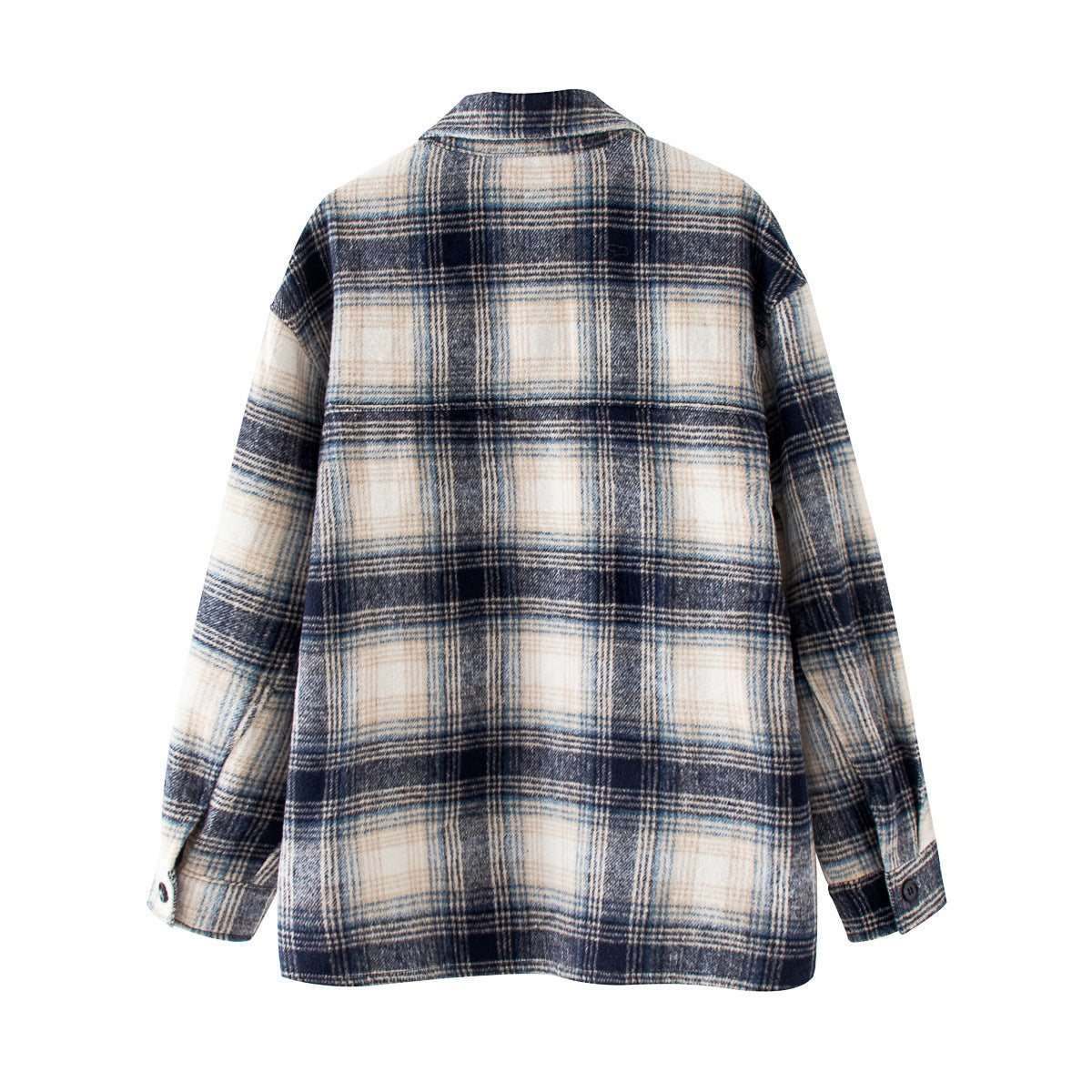 Brushed plaid coat women's clothingUpgrade your wardrobe with our Brushed Plaid Coat! Made with high-quality blended fabric, our coat features a classic grid pattern and a simple yet stylish design. SShirtPlush Fashions ShopPlush Fashion Shop