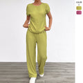 Ethereal Chiffon Pleated Two-Piece Loungewear Set