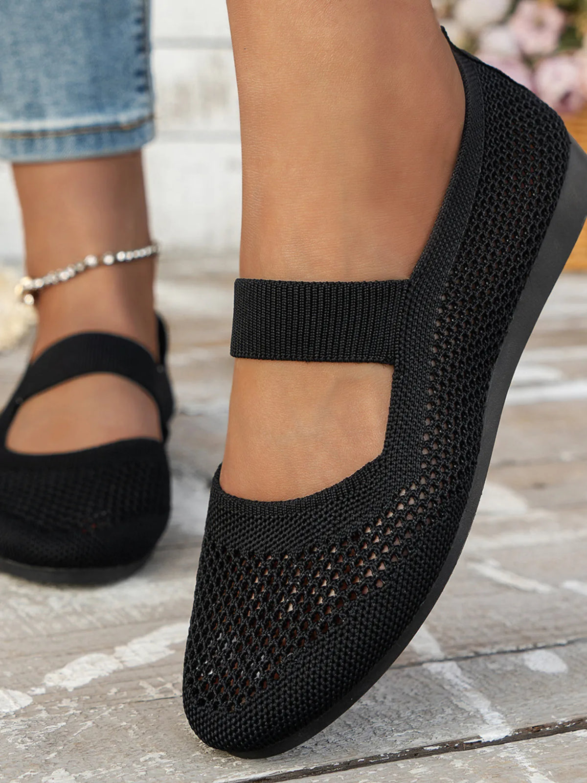Breathable mesh slip-on footwear from Trendsi, lightweight and comfortable casual shoes with a breathable design.
