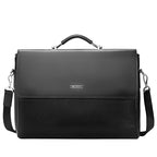 Pi-Mart men's horizontal briefcase with large capacity for business, featuring sturdy handles and organized interior storage.