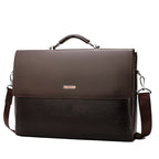 Large capacity men's Pi-Mart horizontal business briefcase with handle for professional use.