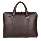 Pi-Mart gentleman style leather men's briefcase with sturdy design, suitable for business and professional use.