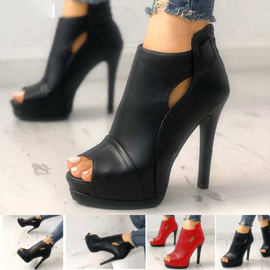 Women Hollow Square Heel Office Shoes Platform Breathable BootsIntroducing our Women Hollow Square Heel Office Shoes - the perfect combination of fashion and comfort! Made with high-quality Artificial PU and a sturdy rubber soleShoesPlush Fashions ShopPlush Fashion Shop