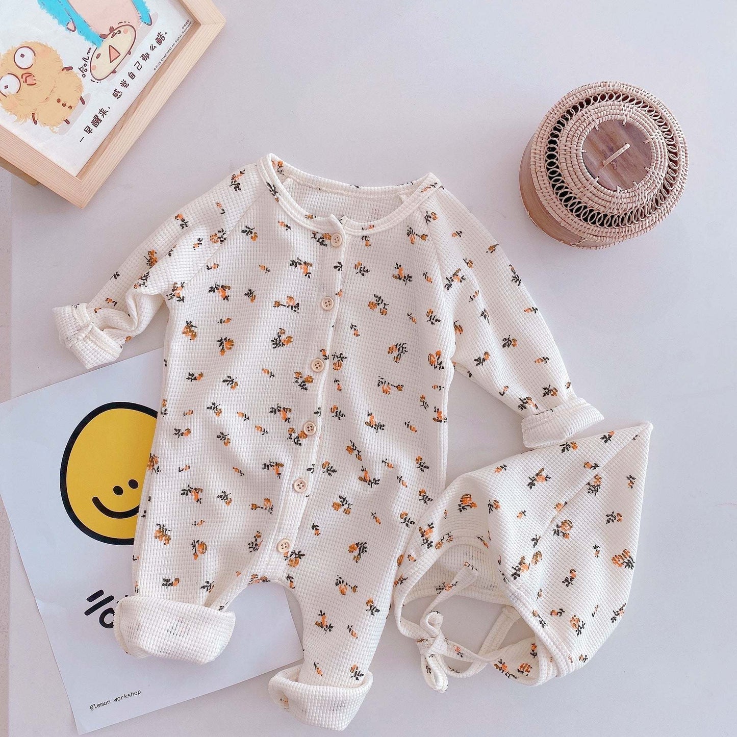 New Baby Knitted Long Sleeves Toddle Romper Simple Casual Infant OutfiIntroducing the New Baby Romper - the perfect outfit for spring and autumn! Made from high-quality, comfortable cotton with a removable hood and stylish trimmed edgebaby coatsPlush Fashions ShopPlush Fashion Shop