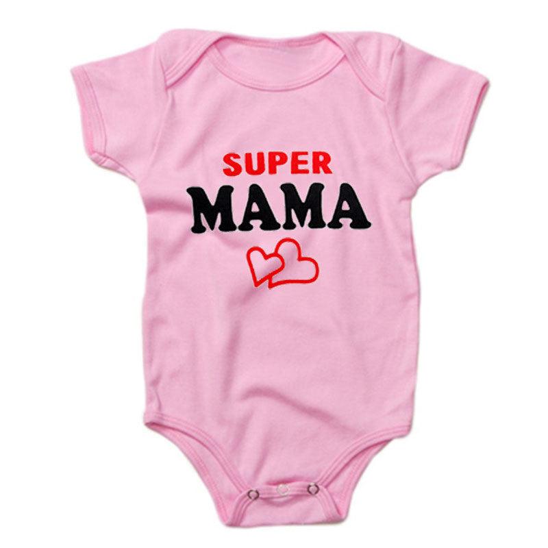 Funny Super Mama Papa Printed Baby Romper New Fashion For Boys & GirlsDERMSPE Funny Super Mama Papa Printed Baby Romper
Introducing our adorable Funny Super Mama Papa Printed Baby Romper, perfect for your little one's summer and springBaby rompersPlush Fashions ShopPlush Fashion Shop