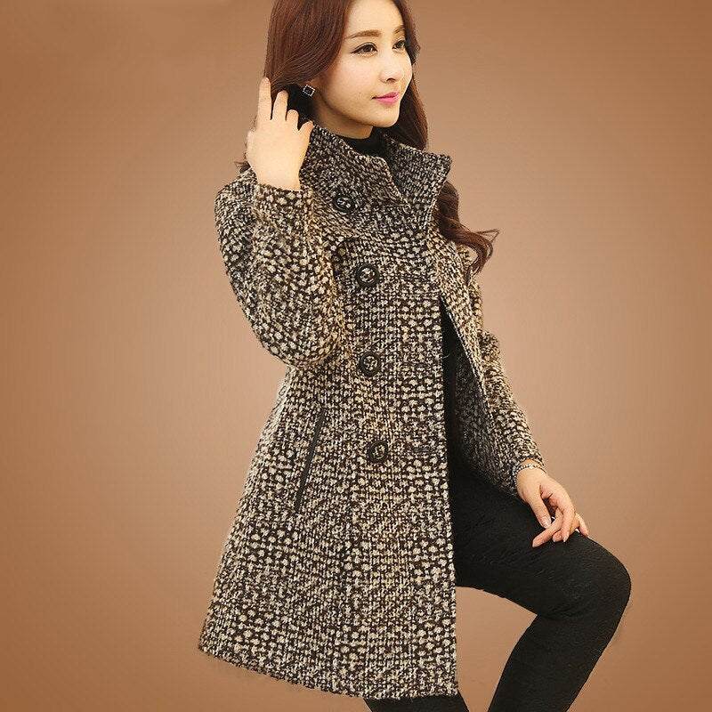 Fashion Thick Plaid woolen coat women's clothingElevate your style with our Fashion Thick Plaid woolen coat for women! Made from high-quality material, this coat is not only fashionable but also provides warmth anWomens coatsPlush Fashions ShopPlush Fashion Shop