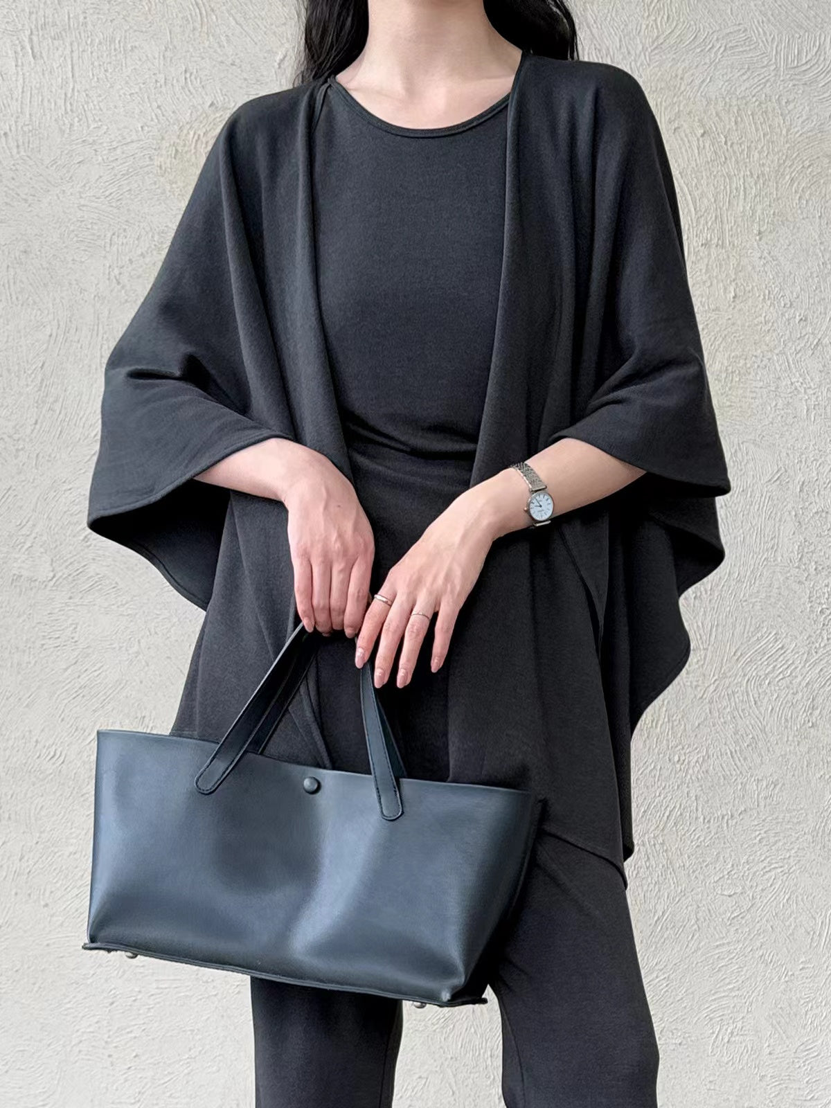 Urban Cape Shawl +Camisole + High Waist Flared Pants 3-Pieces Suit Plush Fashion Hub