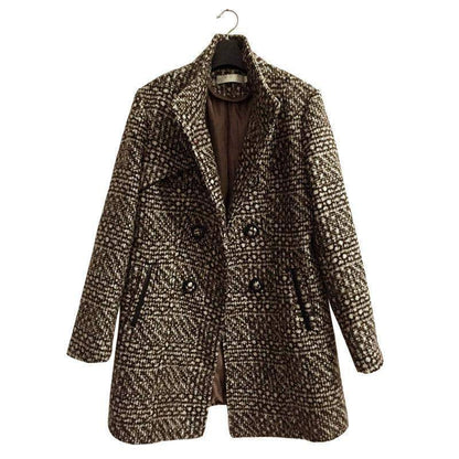 Fashion Thick Plaid woolen coat women's clothingElevate your style with our Fashion Thick Plaid woolen coat for women! Made from high-quality material, this coat is not only fashionable but also provides warmth anWomens coatsPlush Fashions ShopPlush Fashion Shop