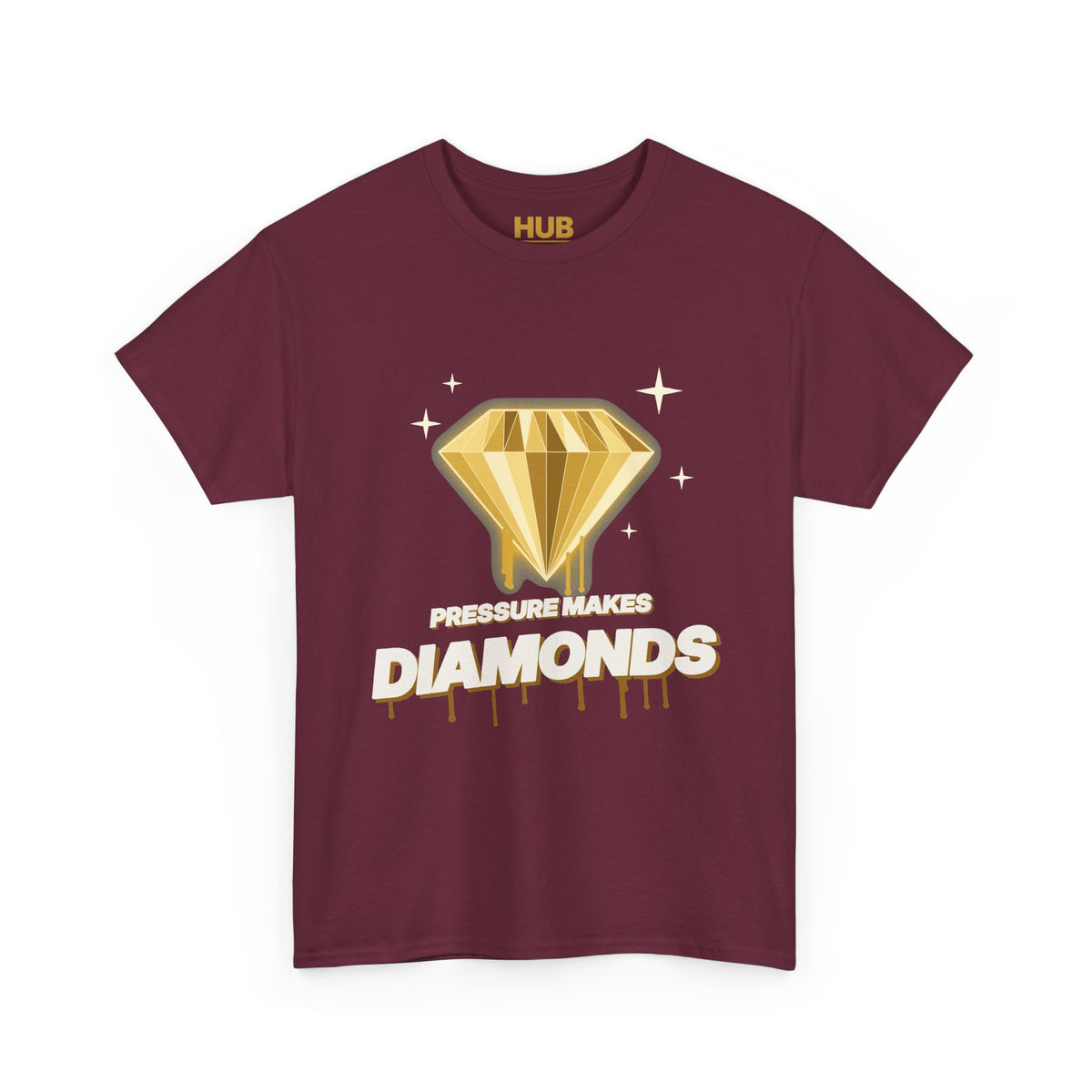 Pressure Makes Diamonds Tee – Black & Gold Streetwear