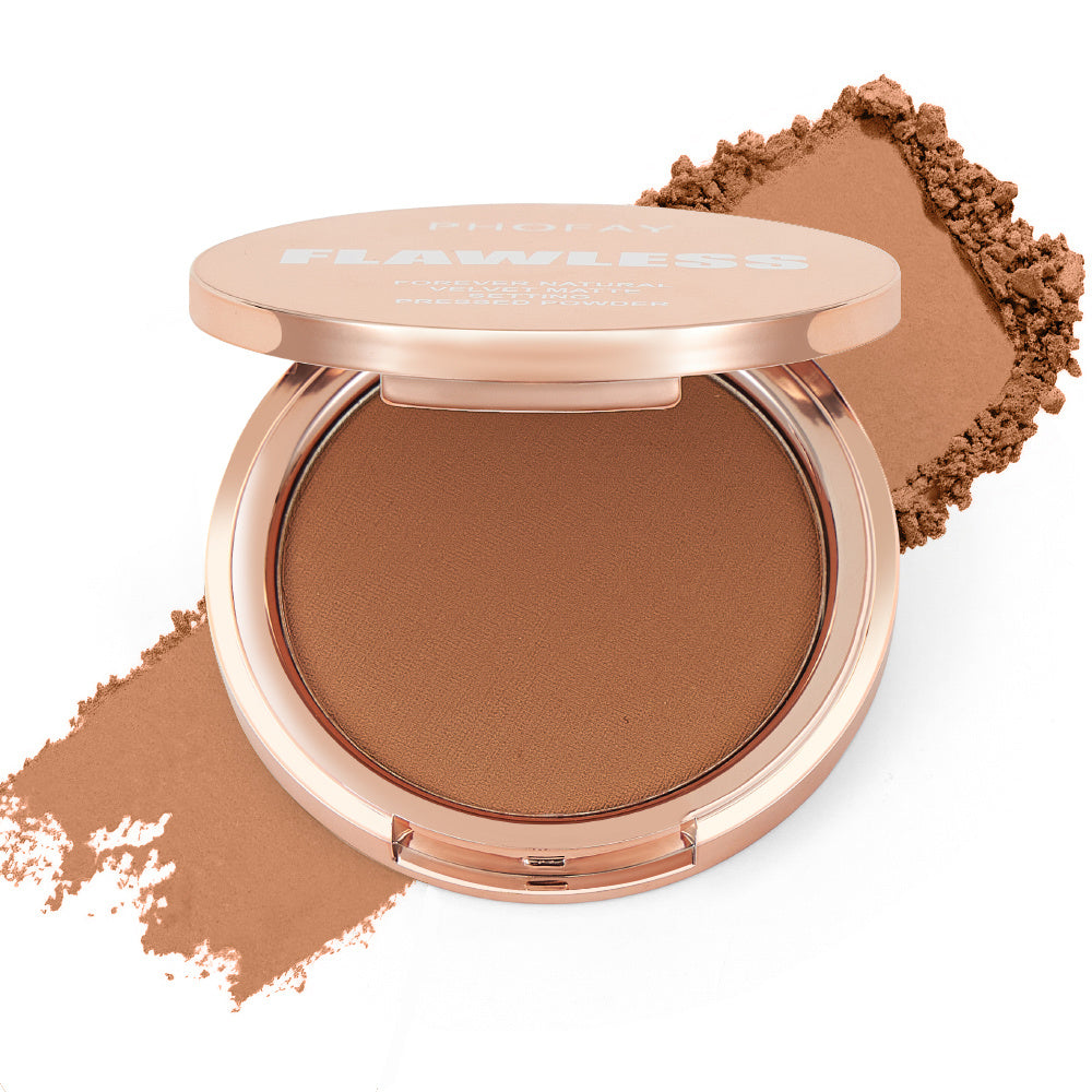 PHOFAY Matte Setting Pressed PowderNet Weight: 8g
Functions: Flawless, Matte
Suggested Usage: -Using the Powder-puff, apply the powder around the nose, T-zone, and any other oily areas that need to bePressed PowderPlush Fashion ShopPlush Fashion ShopPHOFAY Matte Setting Pressed Powder