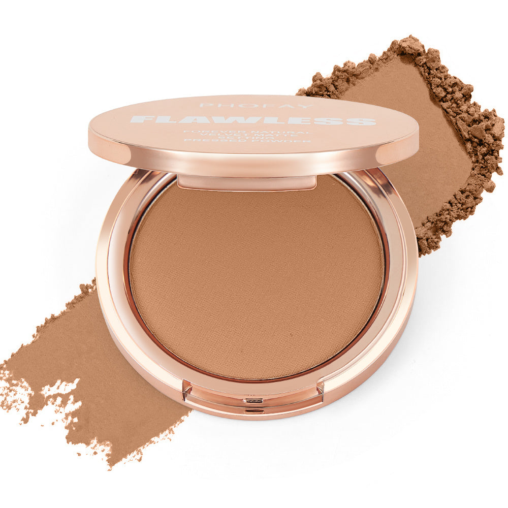 PHOFAY Matte Setting Pressed PowderNet Weight: 8g
Functions: Flawless, Matte
Suggested Usage: -Using the Powder-puff, apply the powder around the nose, T-zone, and any other oily areas that need to bePressed PowderPlush Fashion ShopPlush Fashion ShopPHOFAY Matte Setting Pressed Powder