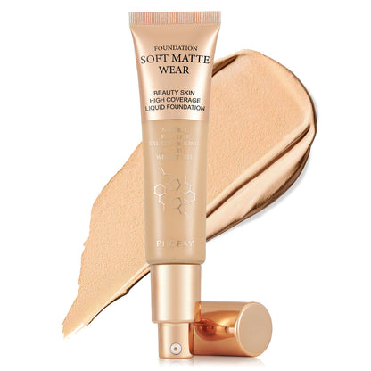 PHOFAY Full Coverage FoundationGet ready to slay with PHOFAY Full Coverage Foundation! With a lightweight feel and oil-controlling formula, this foundation will give you a flawless, airbrushed looConcealerPlush Fashion ShopPlush Fashion ShopPHOFAY Full Coverage Foundation