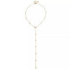 18K gold-plated zircon chain necklace featuring dainty, radiant jewelry with a statement design from Plush Fashion Hub.