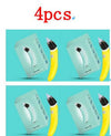 Four-pack of Children's Nasal Aspirators with yellow design and packaging, showcasing the product's features.