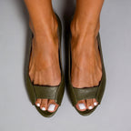 Women's Comfortable Flat Slip-On Fish Mouth Sandals