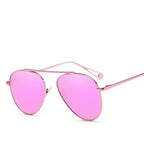Plush Fashion Hub luxury pilot women's sunglasses with vintage aviation style, fashionable eyewear for women.