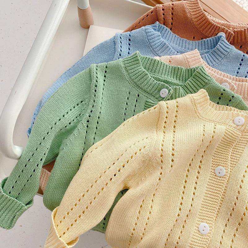 Candy Kids Baby Girls Full Sleeve Solid Knitted SweatersCandy Kids Baby Girls Full Sleeve Solid Knitted Sweaters
Wrap your child in warmth and style with our Candy Kids Baby Sweater. Made from high-quality cotton, these fInfant girls sweaterPlush Fashions ShopPlush Fashion Shop