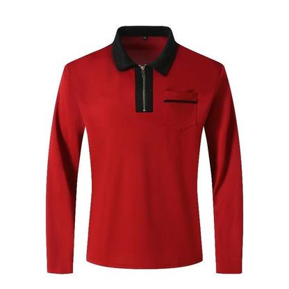 Men's Zip Up Casual Cotton Sports Shirts with Collar - 2024 Long SleevExperience style and comfort with our 2024 Autumn Mens Long Sleeve Zipper Polo Shirts! Unique design with zippered decorations, made from good quality cotton blend fShirtPlush Fashions ShopPlush Fashion Shop